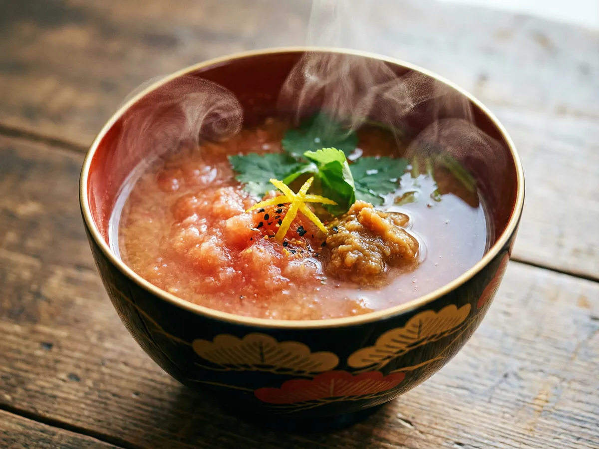 すりおろしトマトの味噌汁