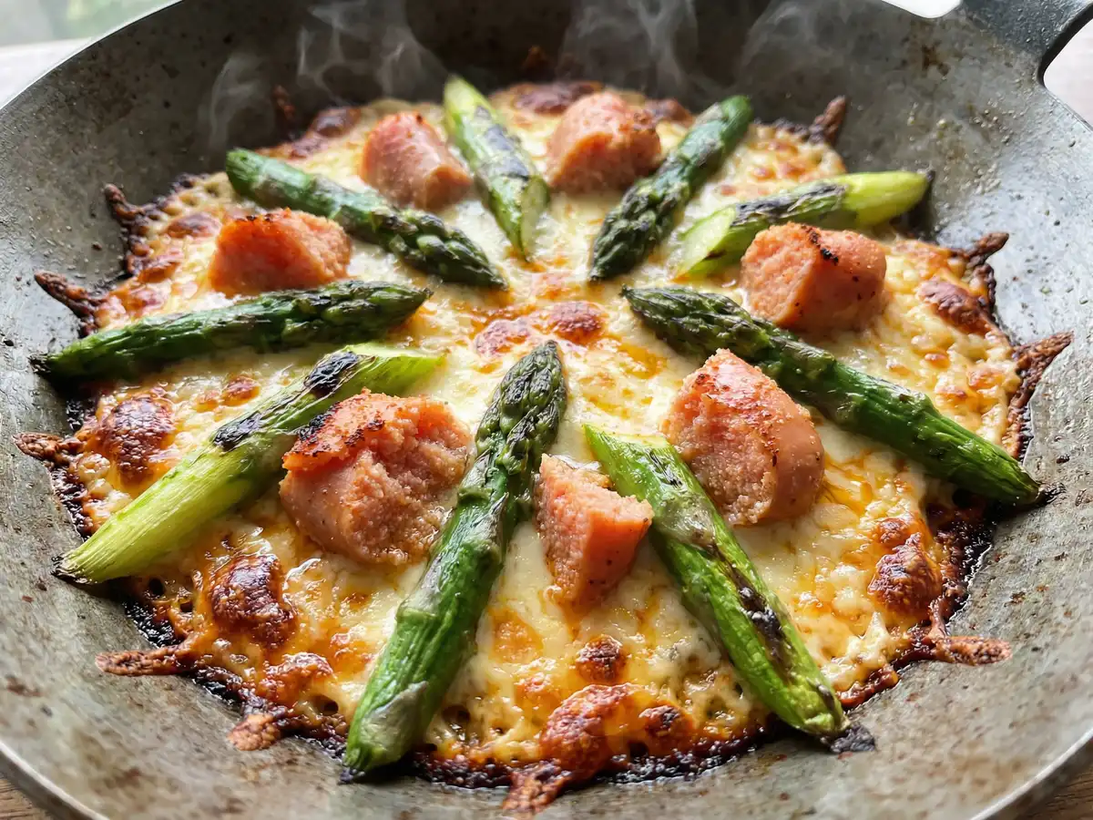 アスパラと明太子のチーズ焼き