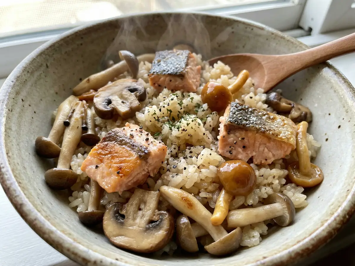 鮭の炊き込みピラフ