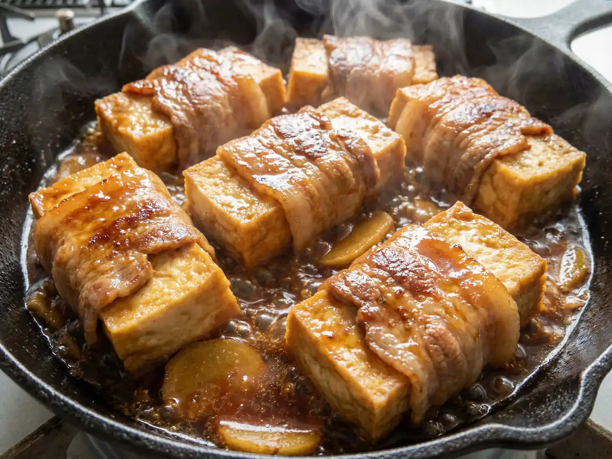 豚バラと厚揚げの角煮