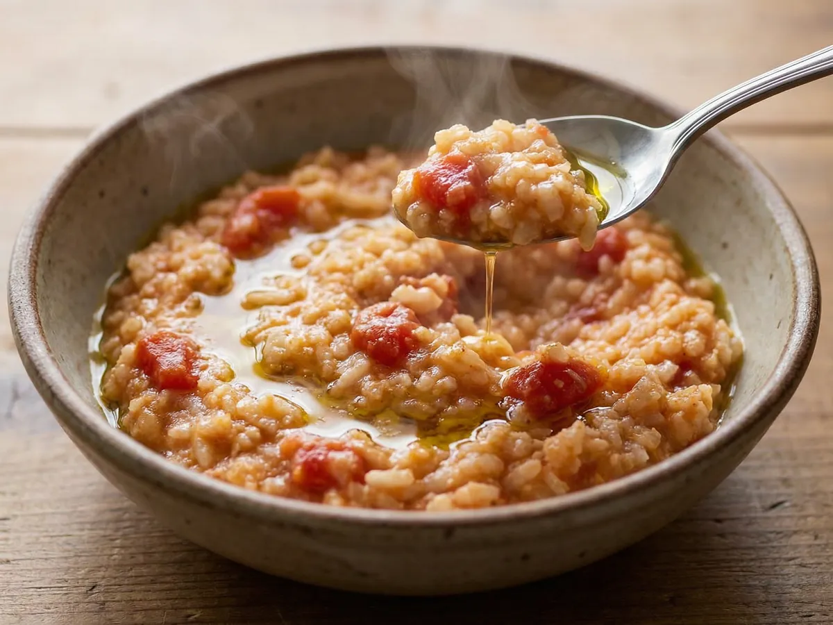 トマトパン粉リゾット