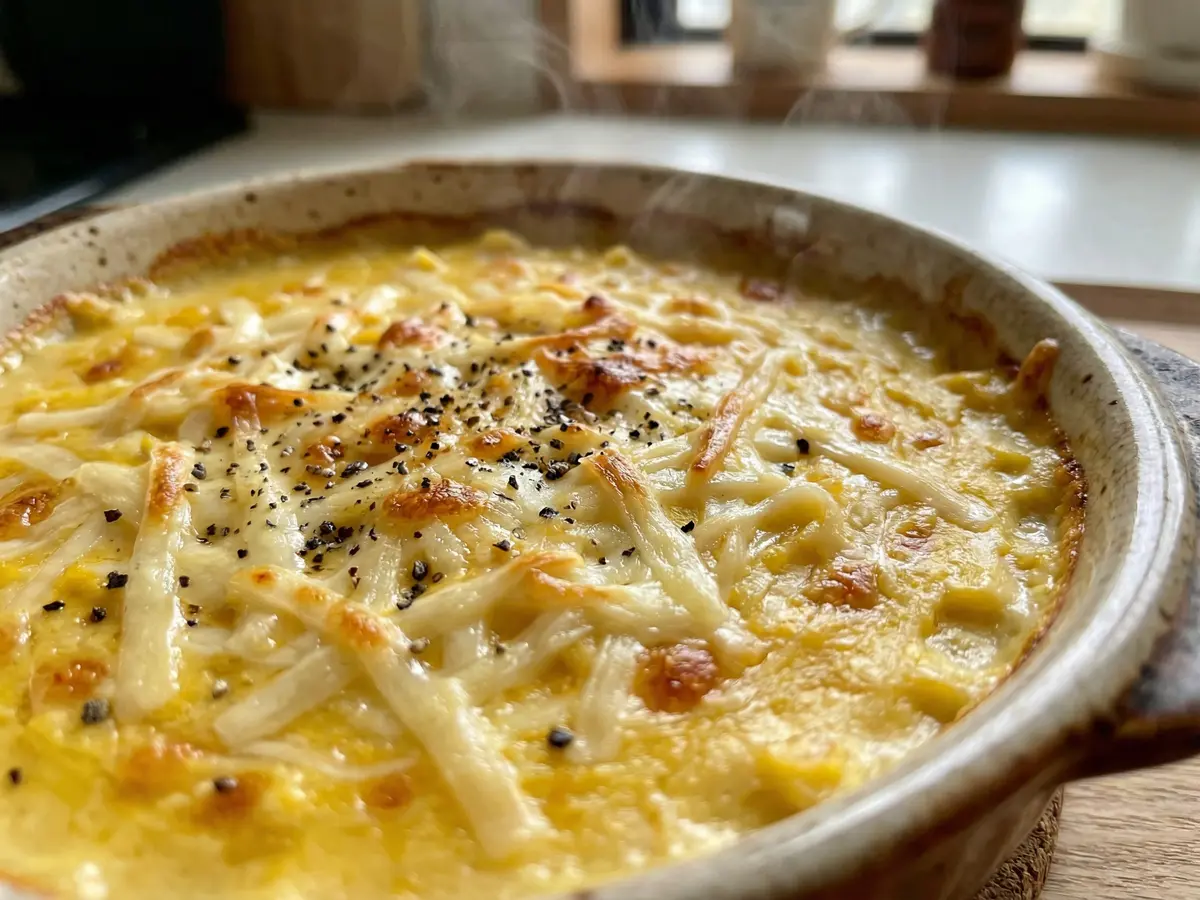 豆腐とカップスープのグラタン