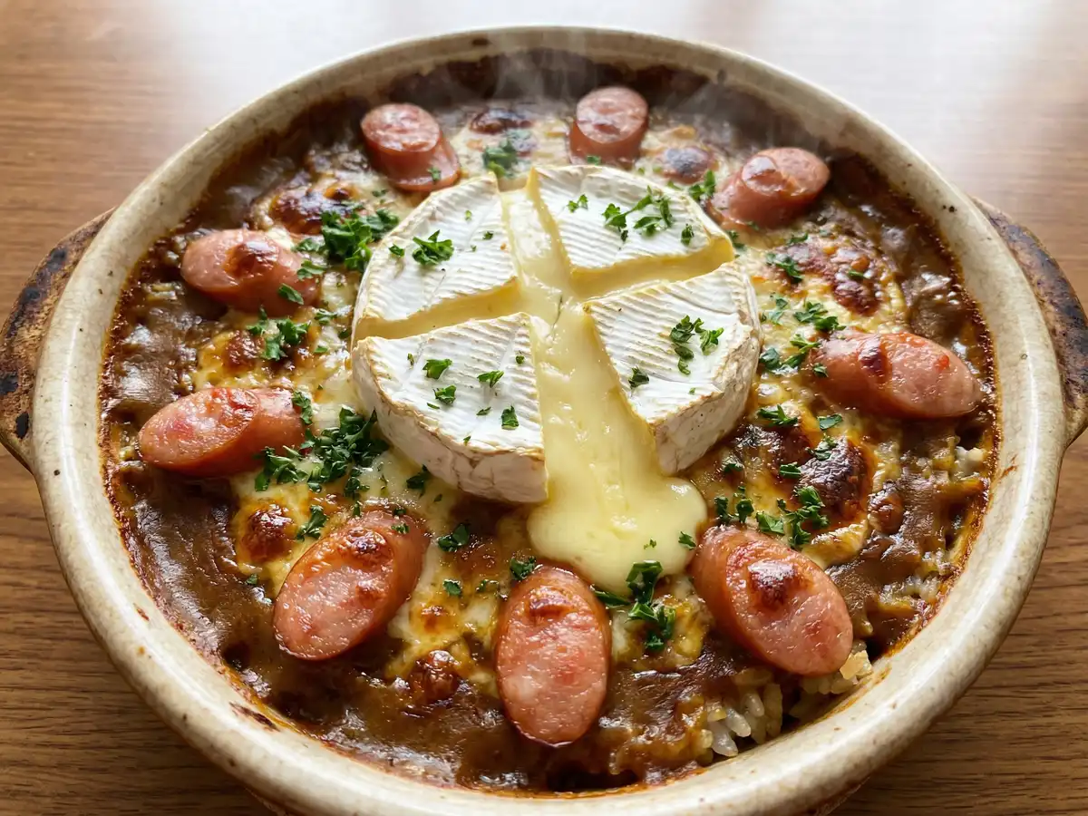 カマンベール焼きカレー