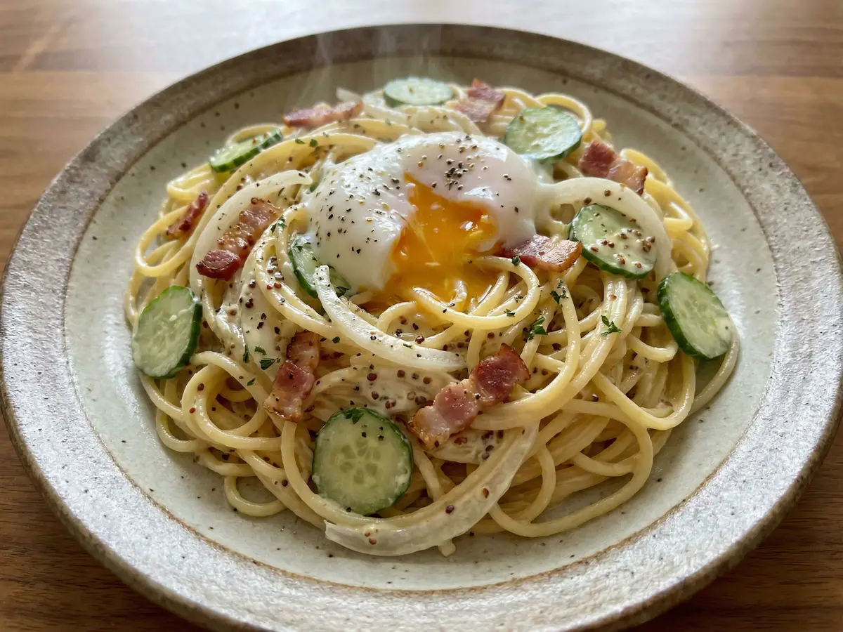 至高のスパゲッティサラダ