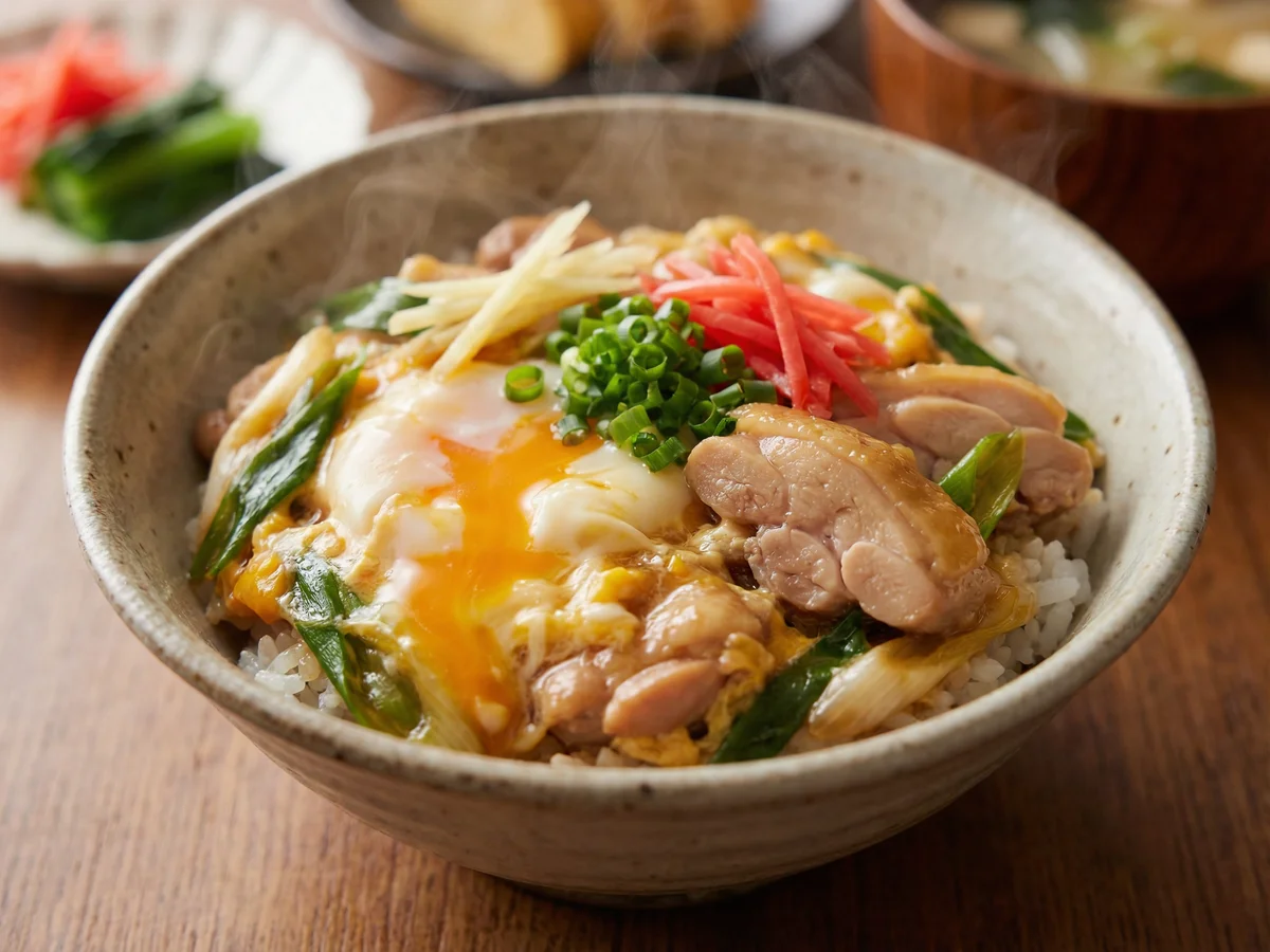 レンジで作るふわとろ親子丼