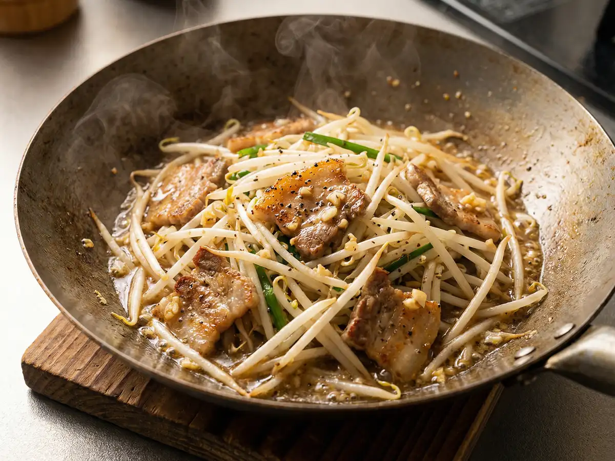 豚バラもやし炒め