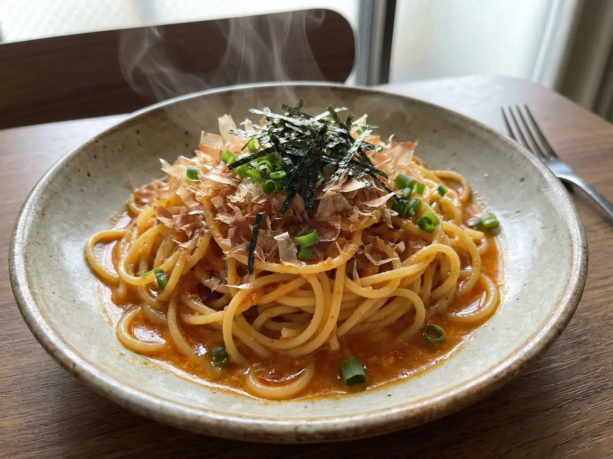 明太子風パスタ