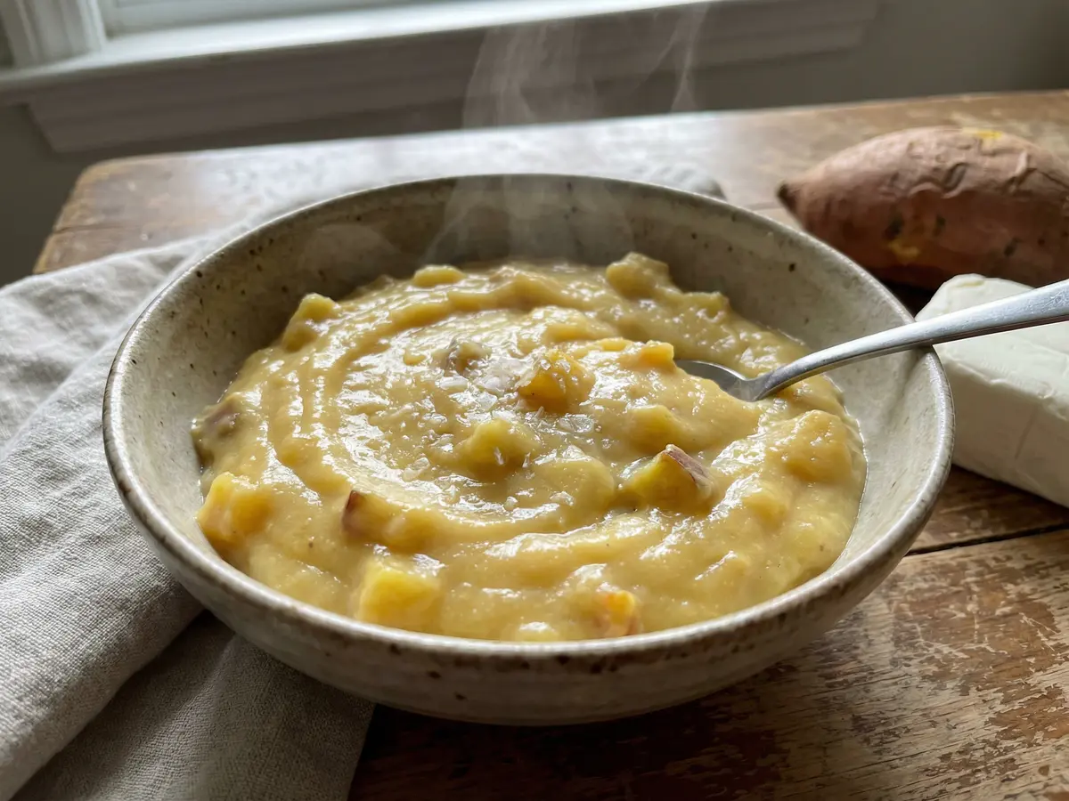 サツマイモのクリームチーズきんとん