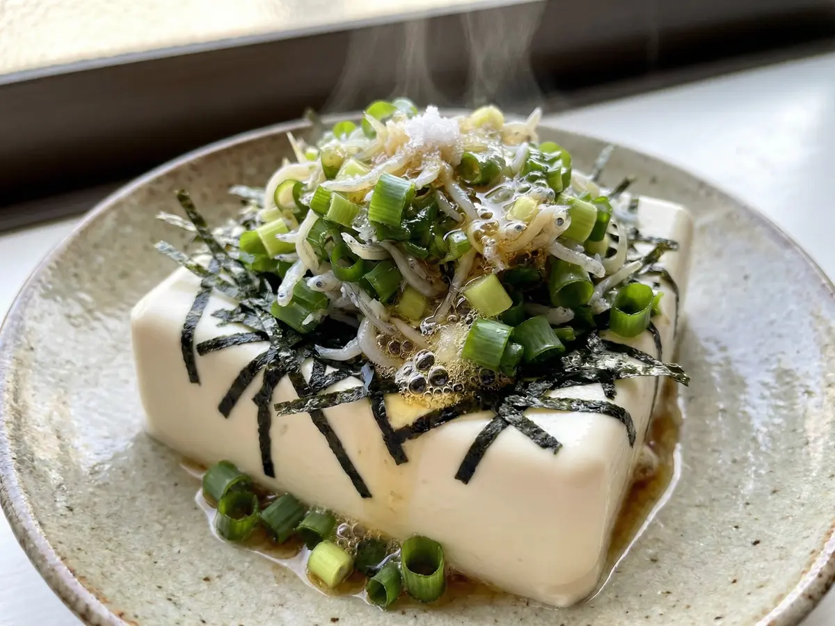 究極のネギ塩奴豆腐