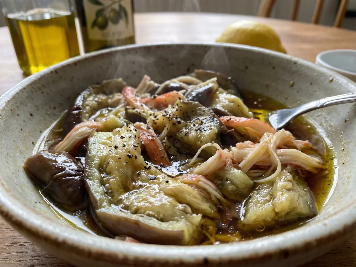 なすのオリーブオイルマリネ