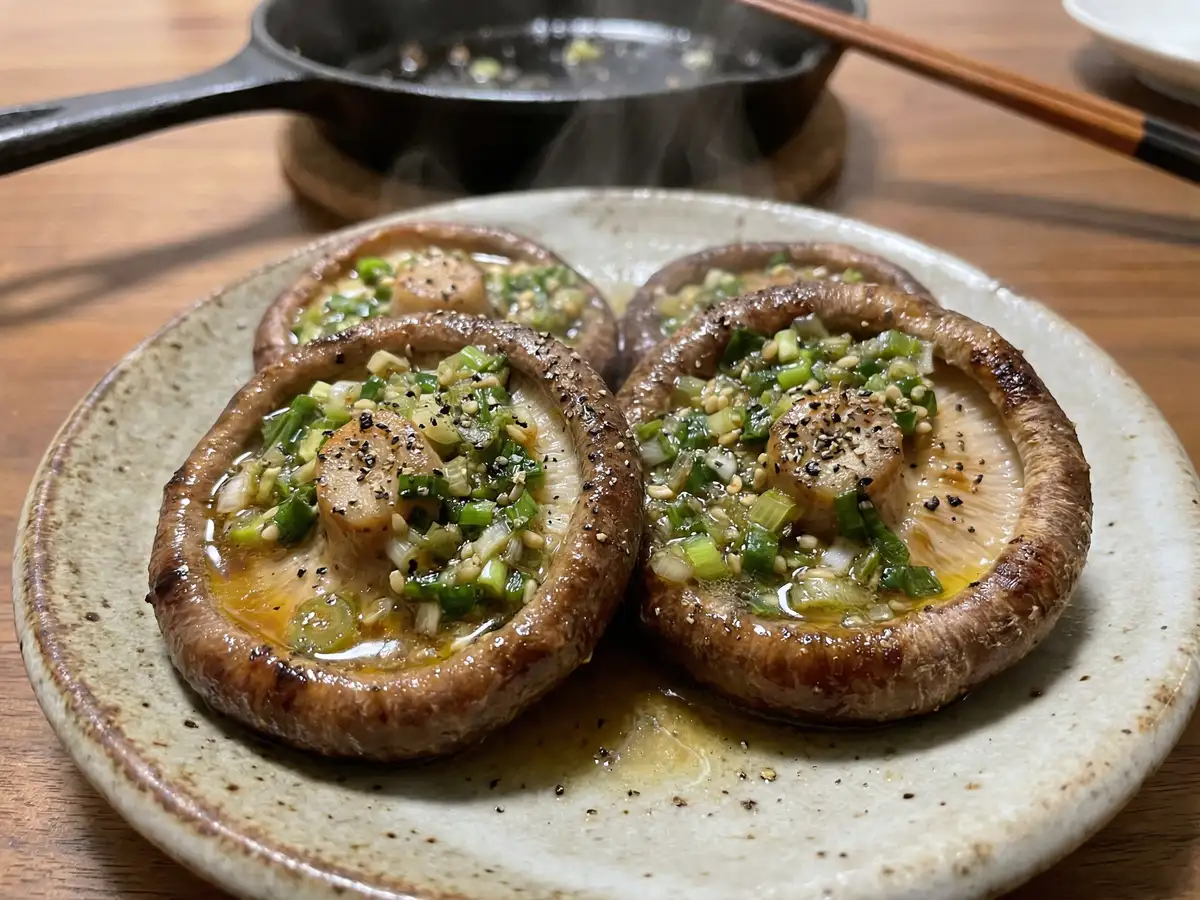 ネギ塩牛タン風しいたけ