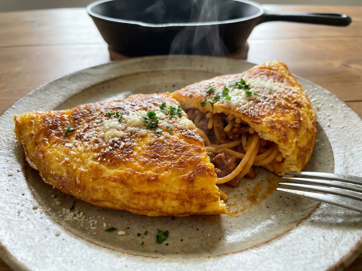 オムレツパスタ