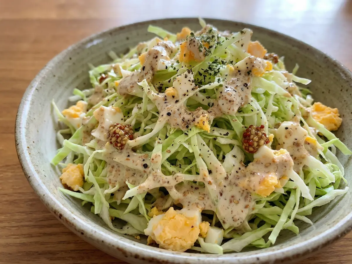 キャベツのゴマドレサラダ
