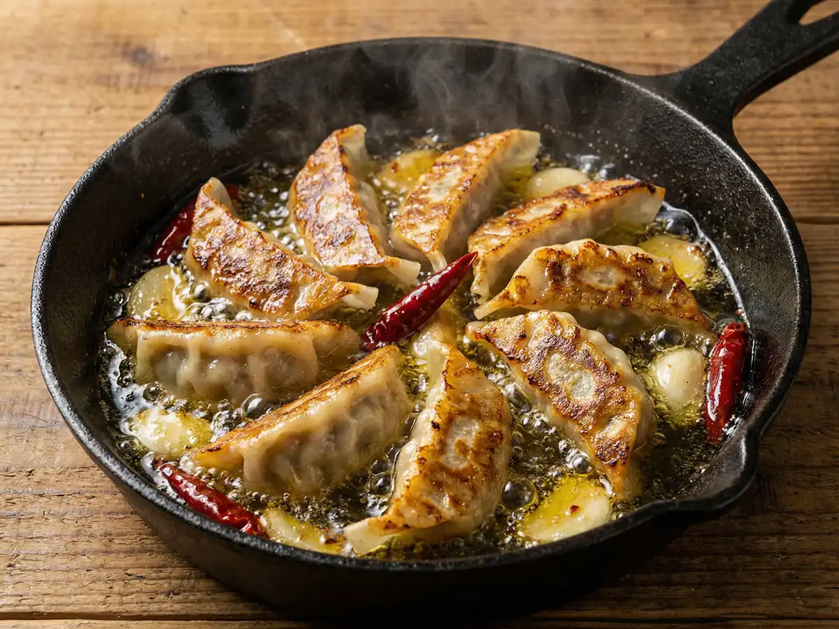 餃子アヒージョ