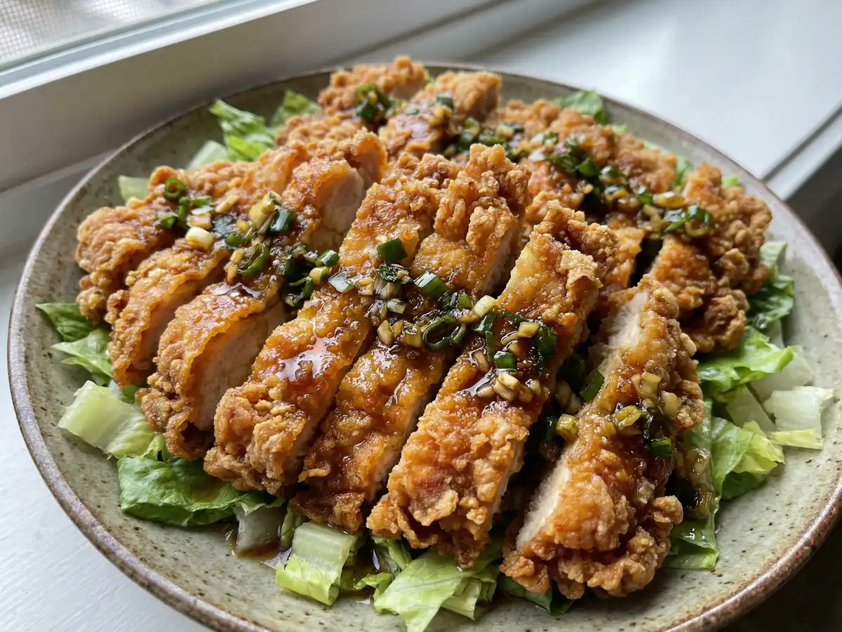 鶏のから揚げ ねぎソース