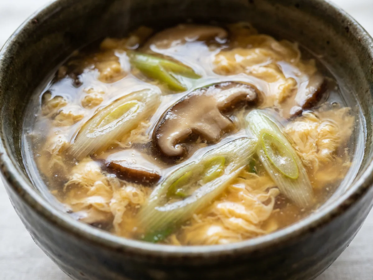 しいたけのかきたま汁