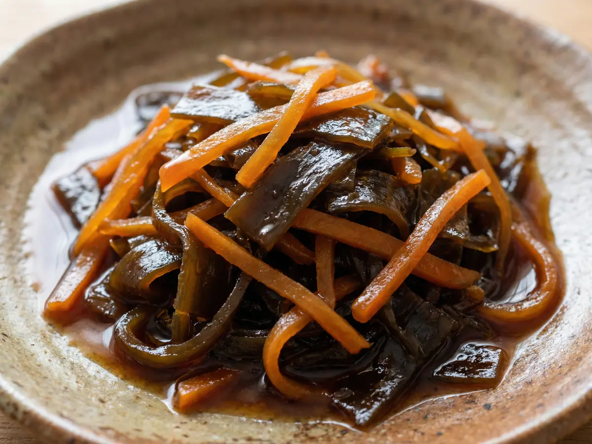 昆布とにんじんの煮物