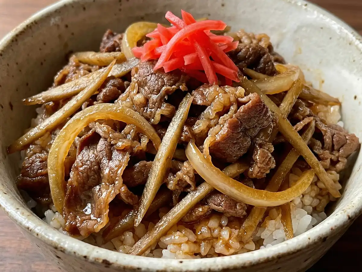 牛ごぼう丼