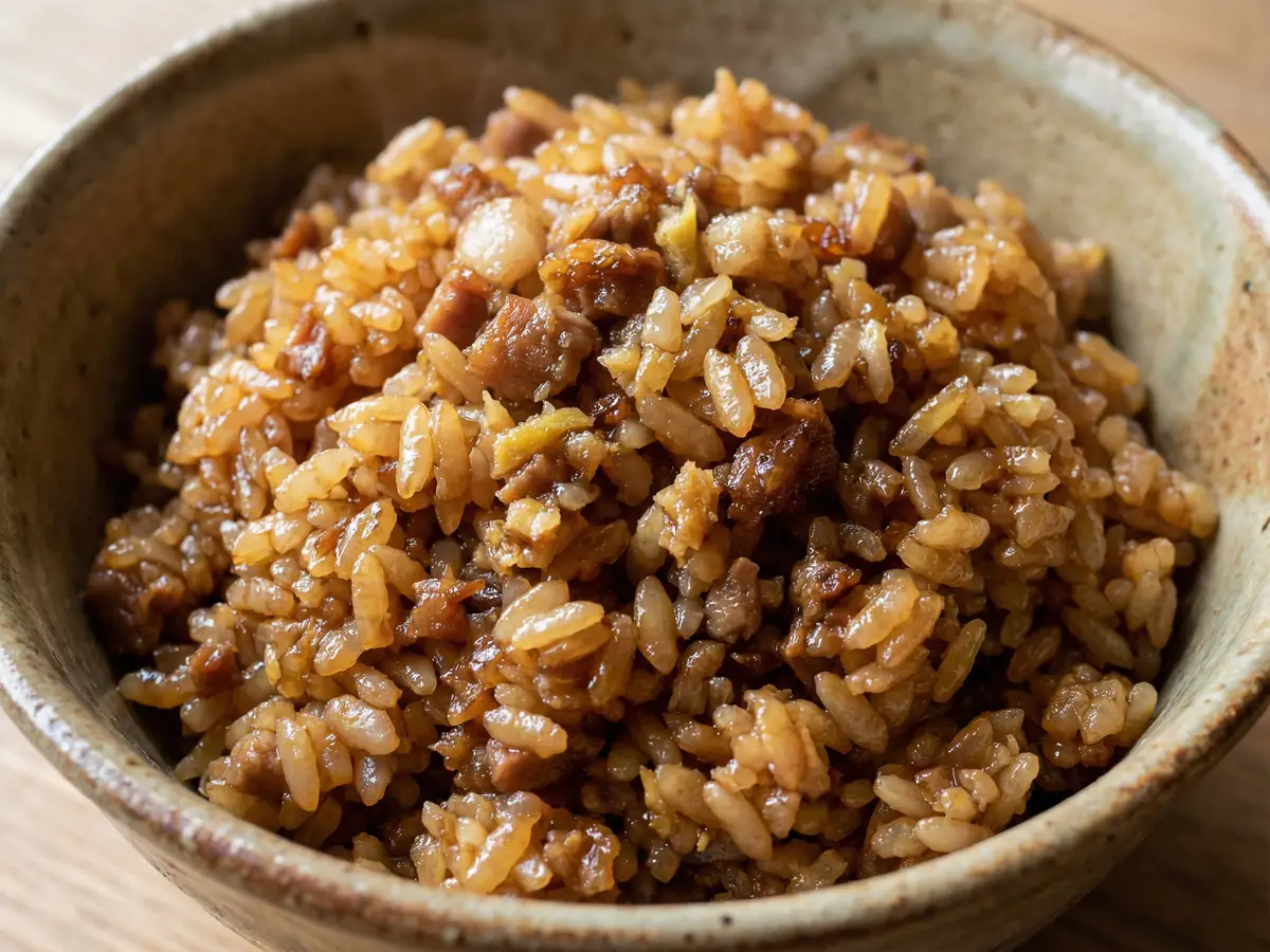 豚しょうがの炊き込みご飯（写真左上）