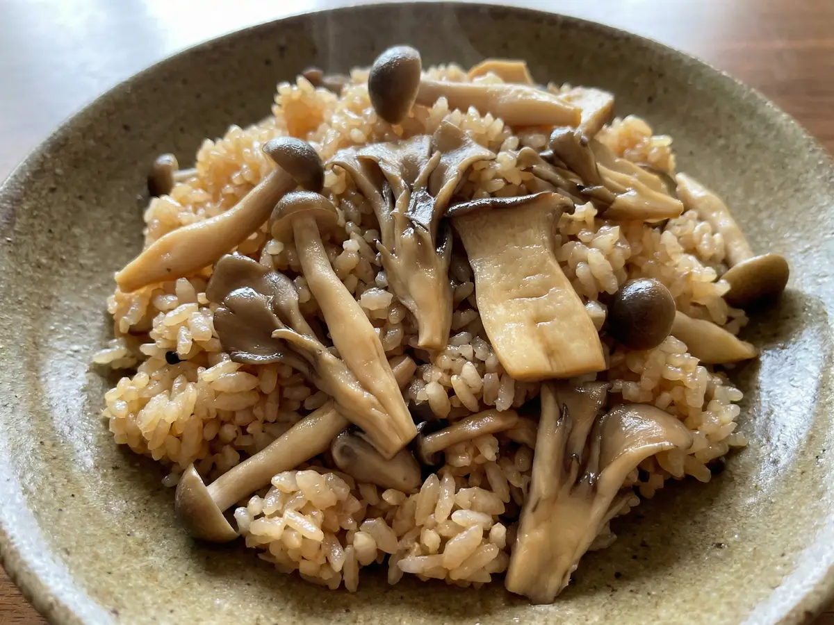 きのこの炊き込みご飯