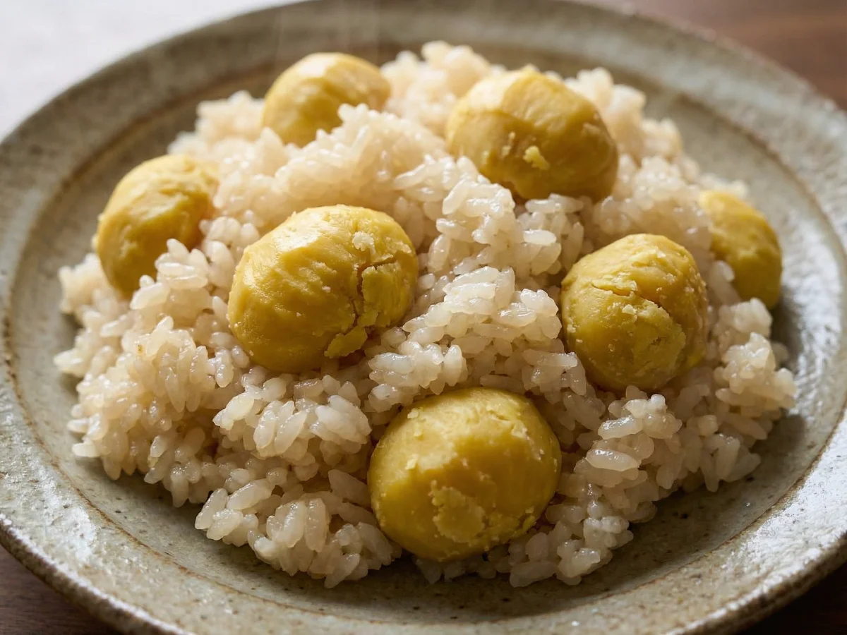 ふんわり栗おこわ