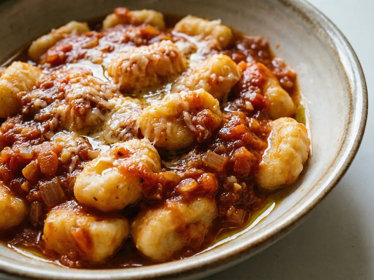 トマトソースのニョッキ