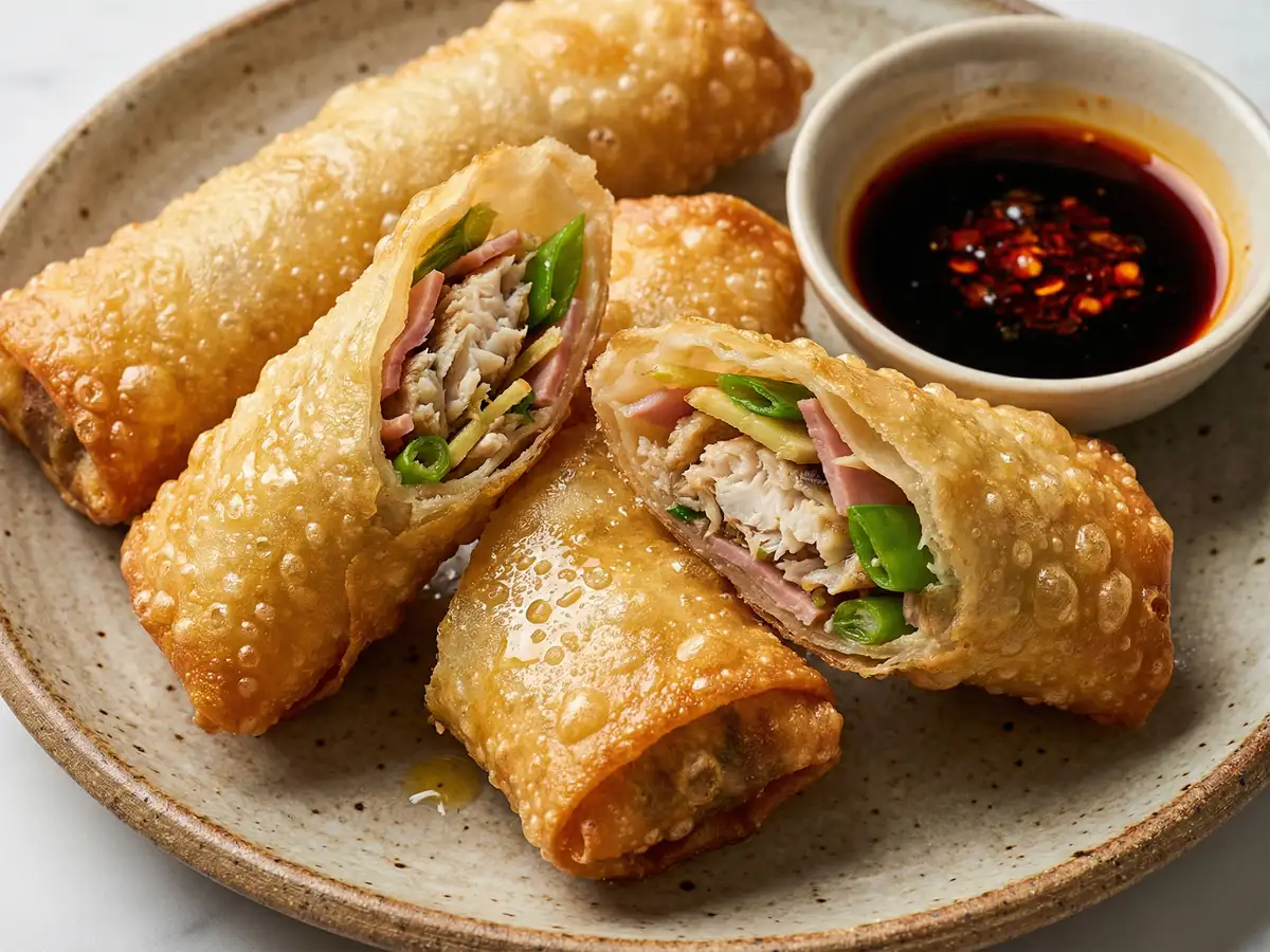 白身魚の春巻