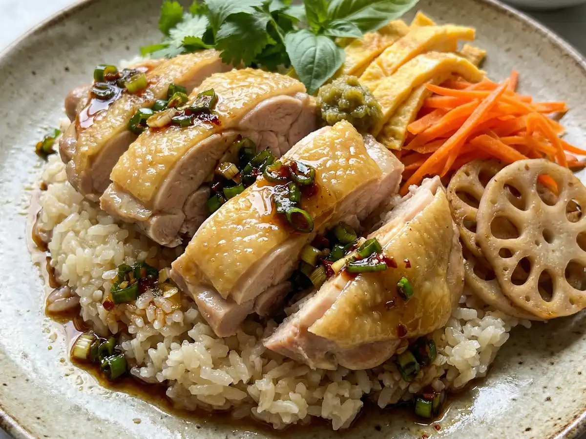 アジア風蒸し鶏ご飯