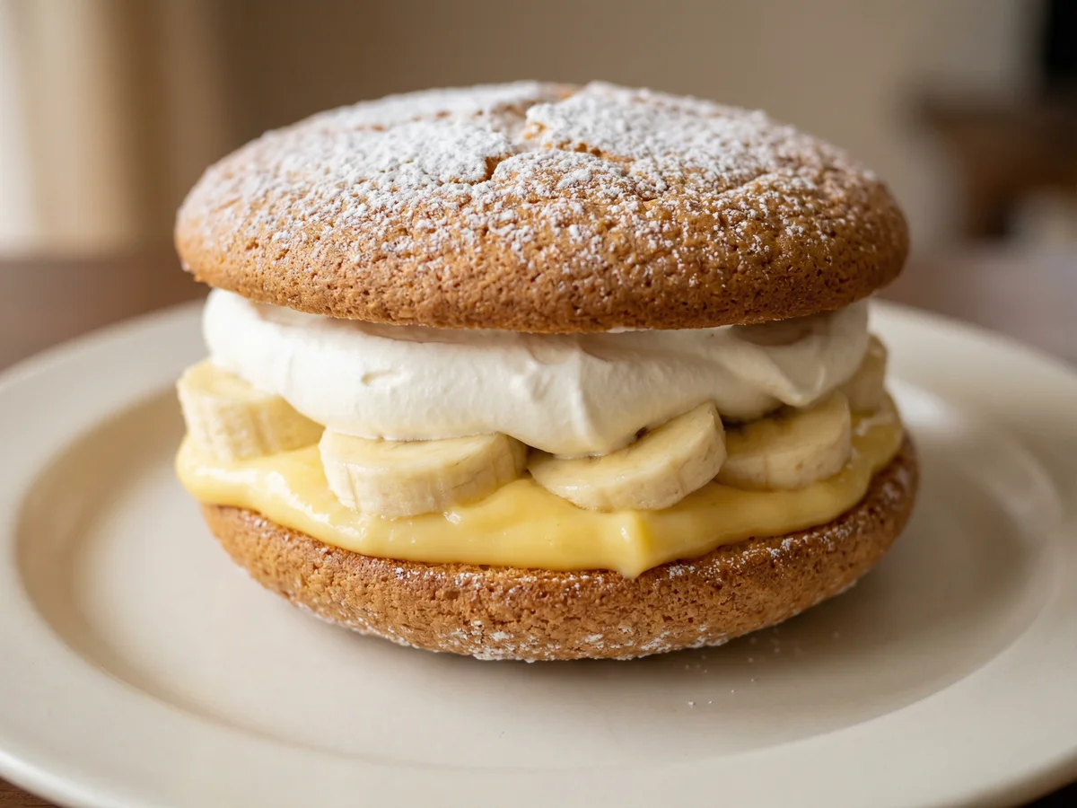 バナナのクリームブッセ