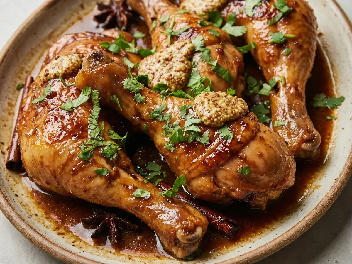 鶏の骨付き肉のしょうゆ煮