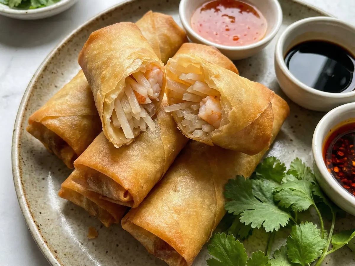 大根とえびの春巻