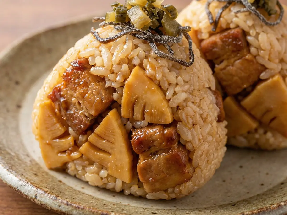 たけのこと豚肉の混ぜご飯