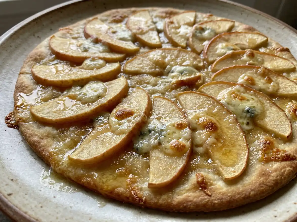 りんごのデザートピザ