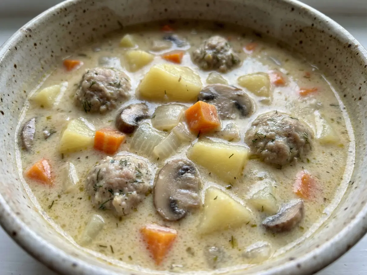 具だくさんクリームスープ