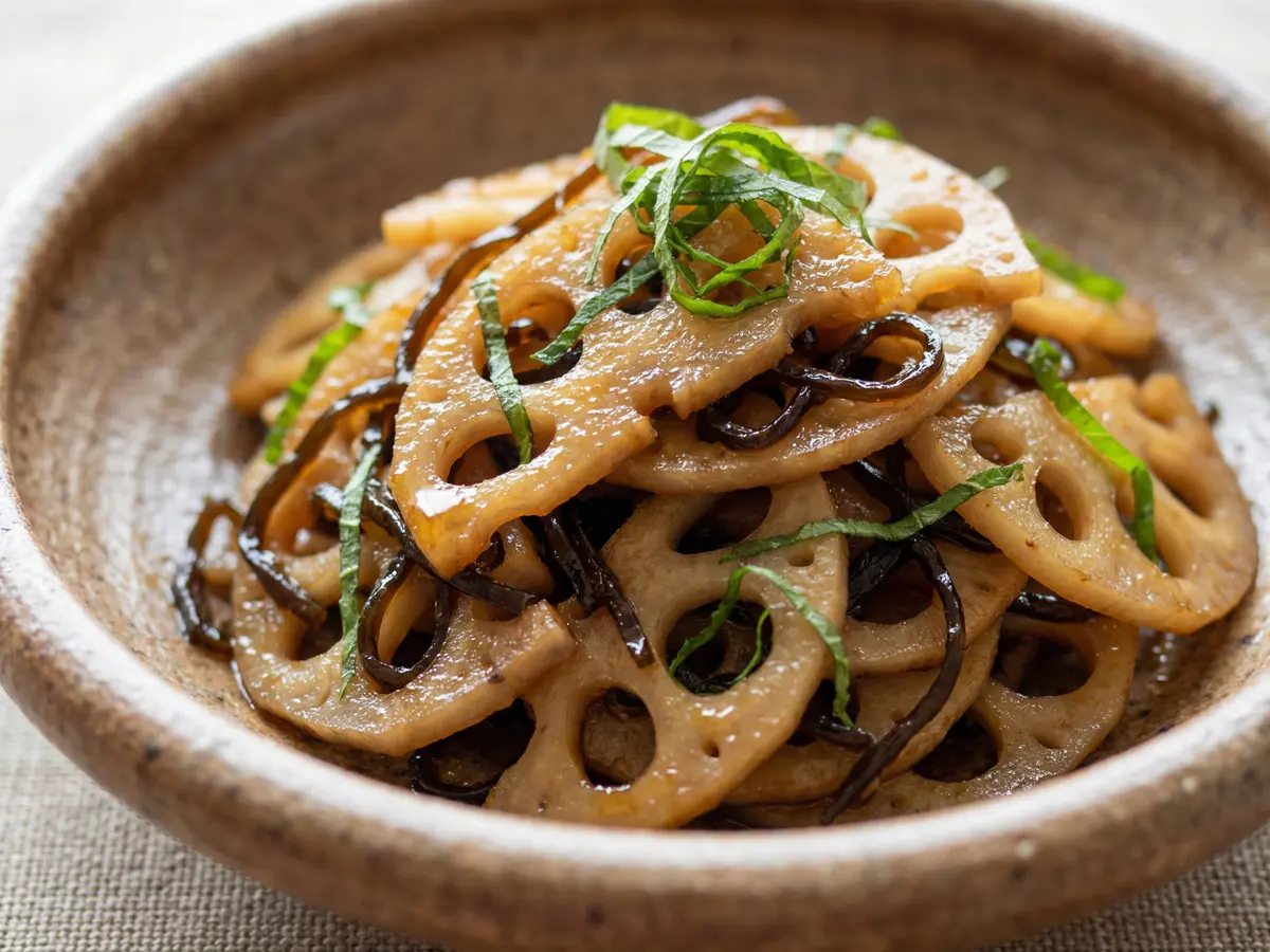 れんこんとすき昆布のきんぴら