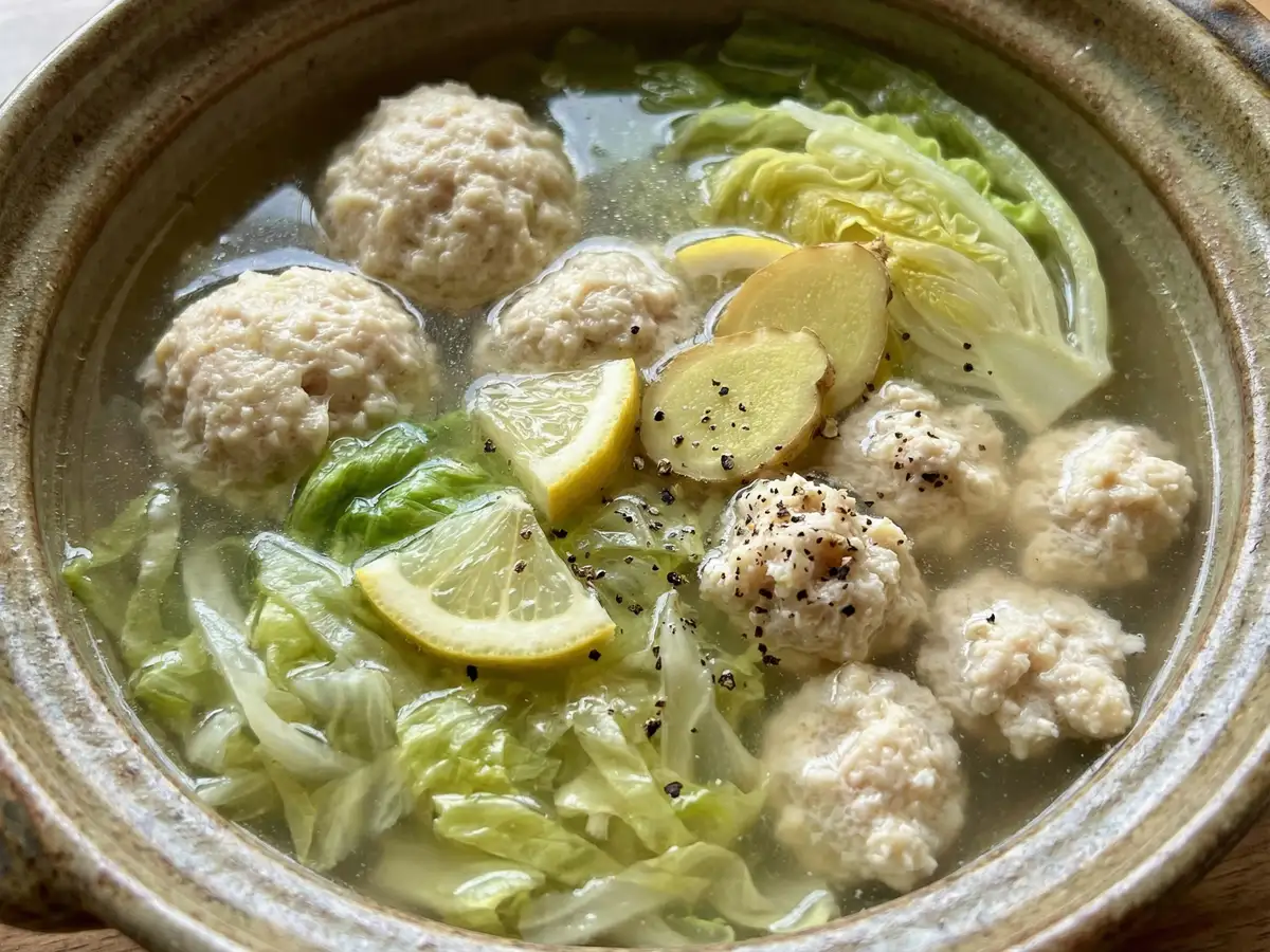 ふわふわつくねスープ