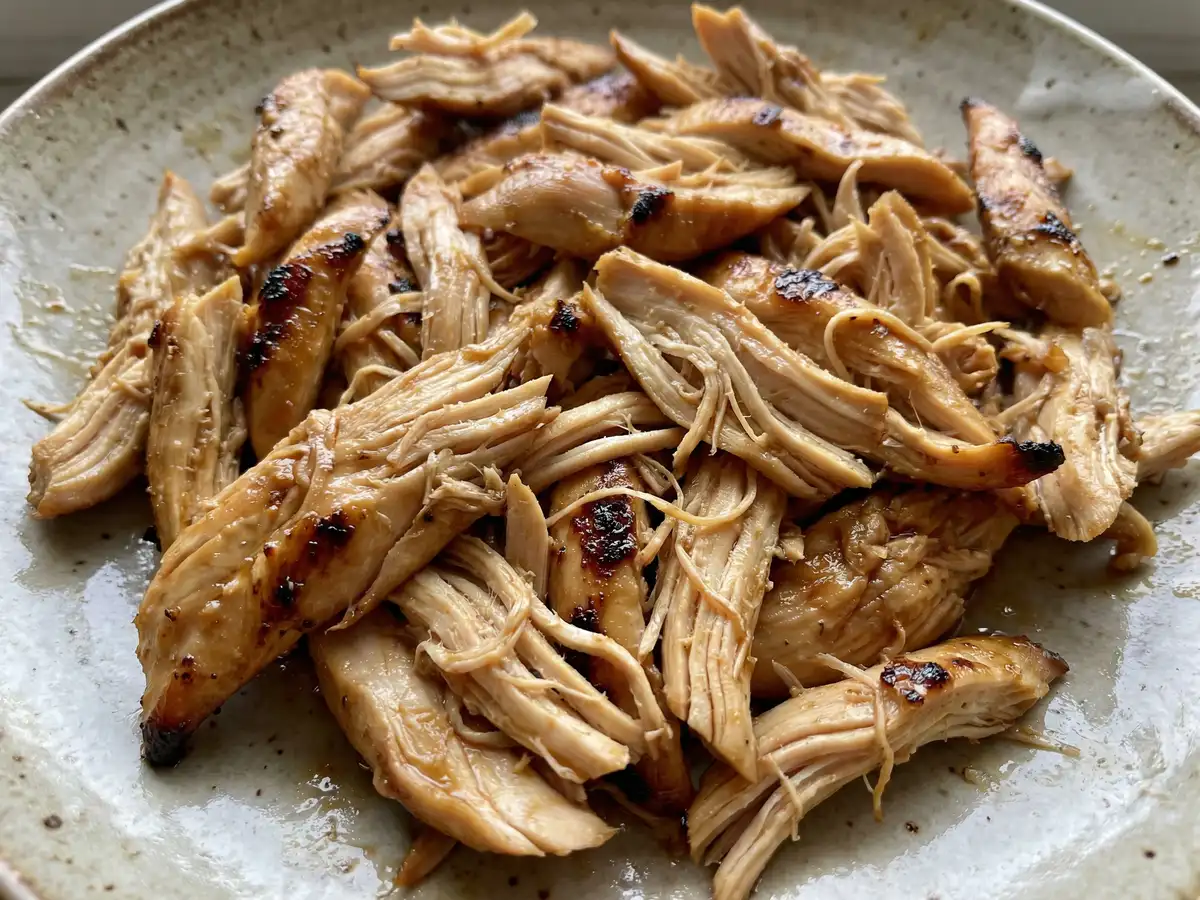 ささ身のにんにくじょうゆ焼き