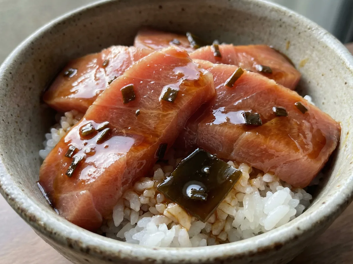 中トロ丼の万能昆布しょうゆ