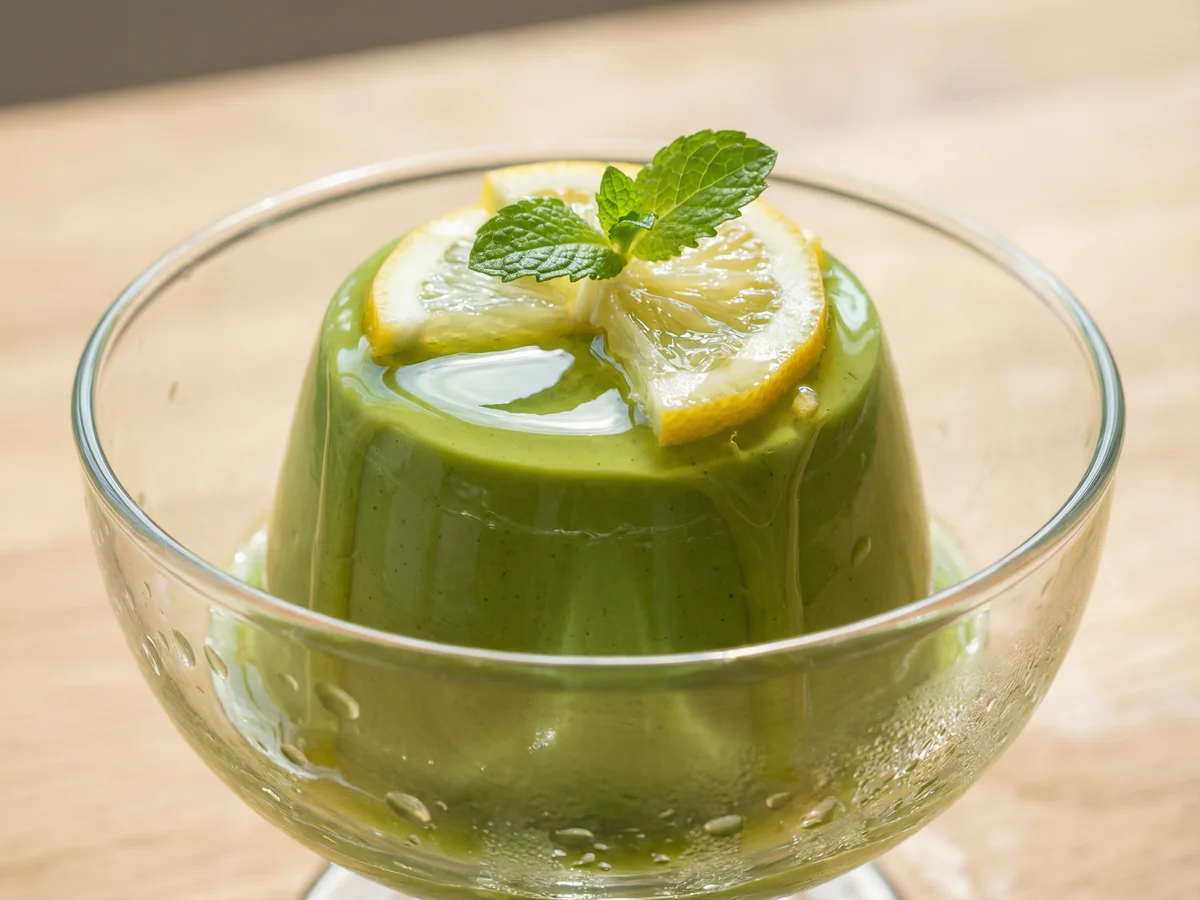 新緑の抹茶プリン