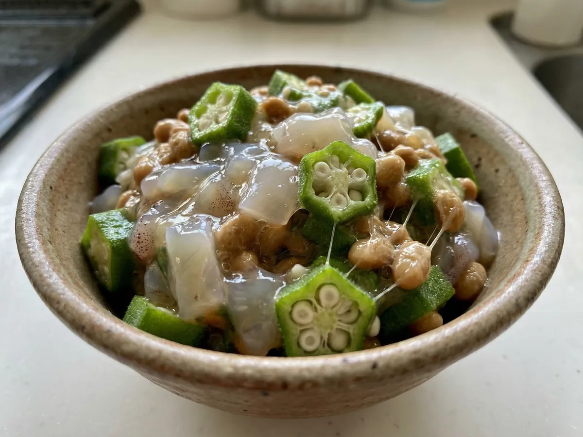 オクラいか納豆