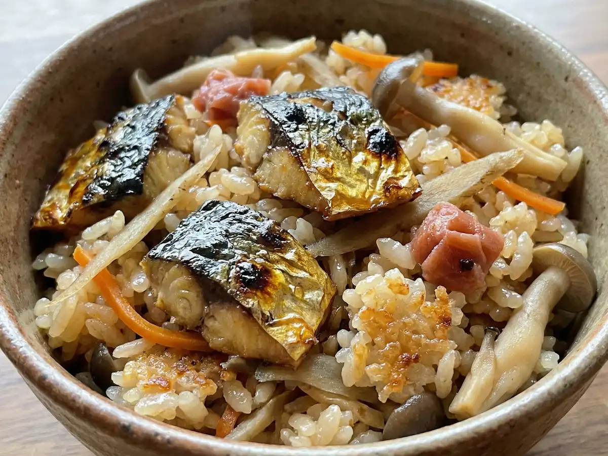 さんまの炊き込みご飯