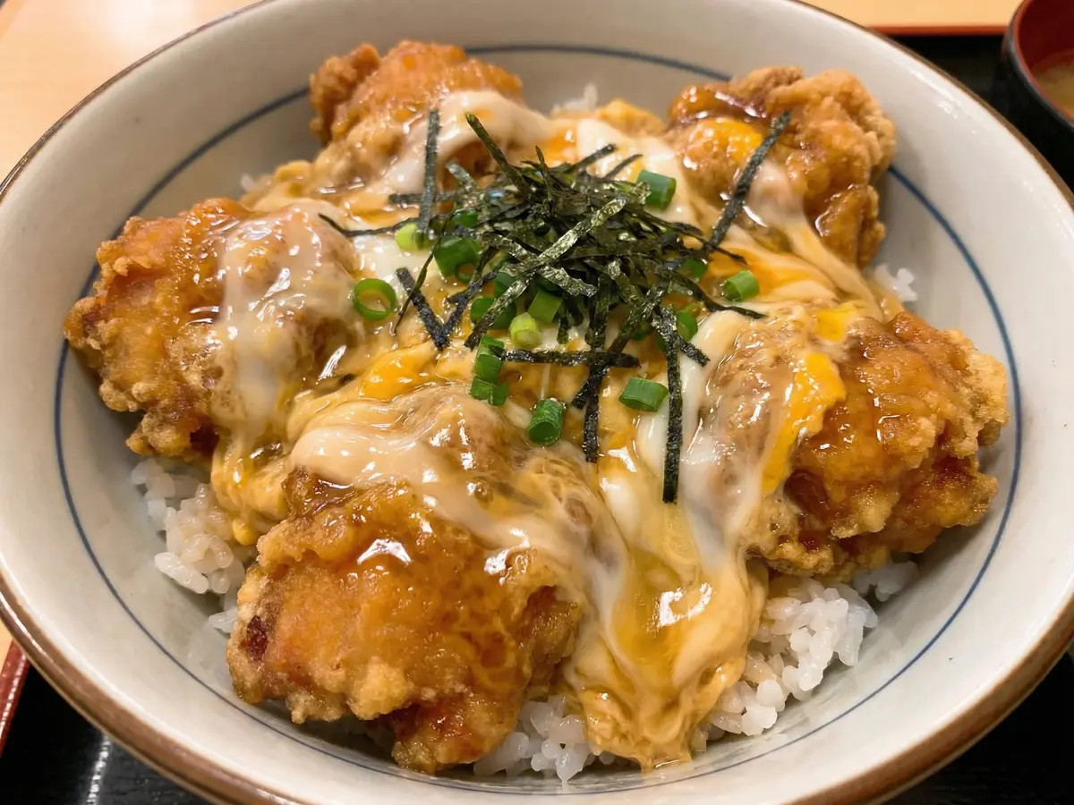 トロトロ卵のから揚げ丼