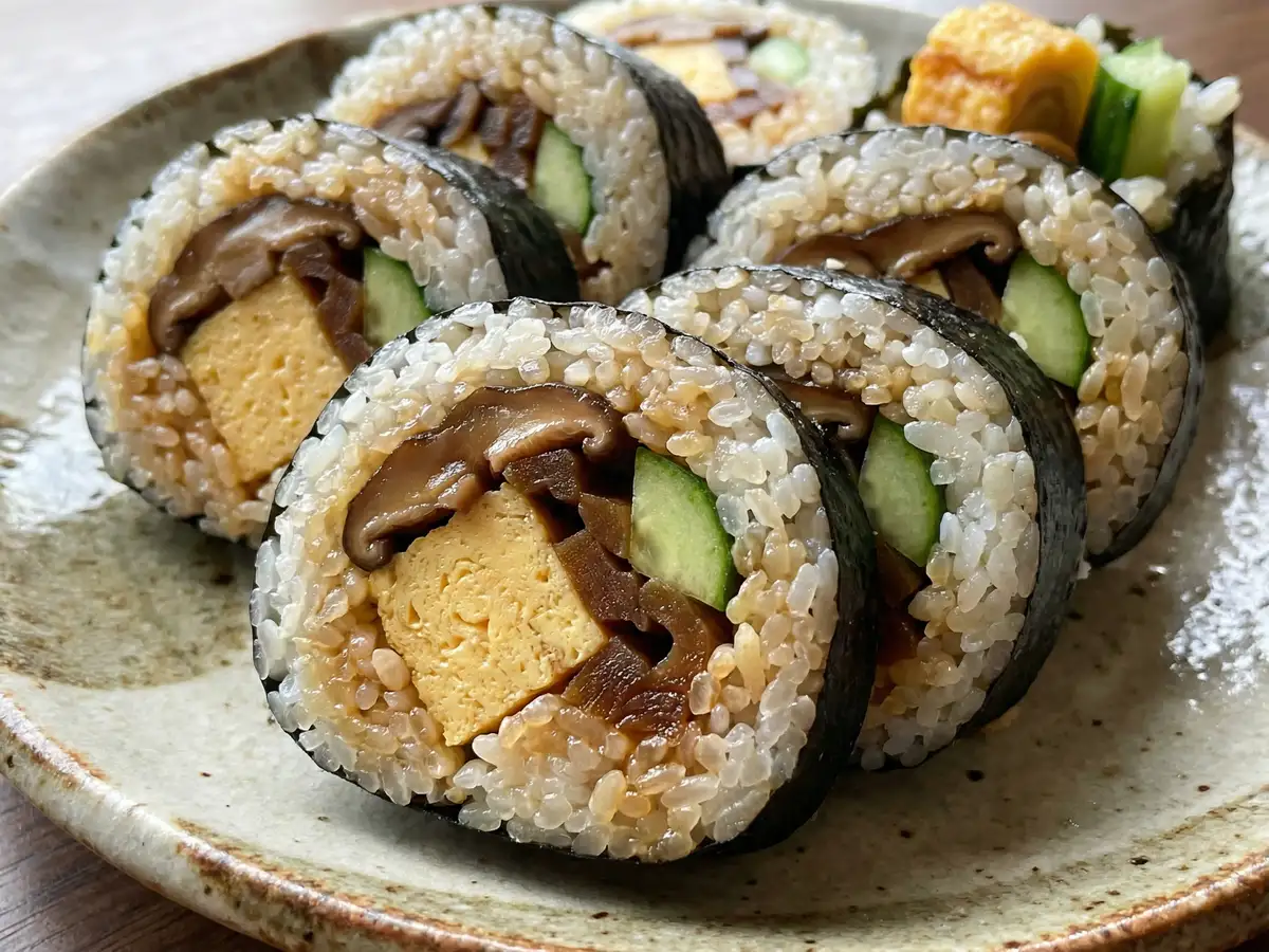 かんぴょうとしいたけの太巻き