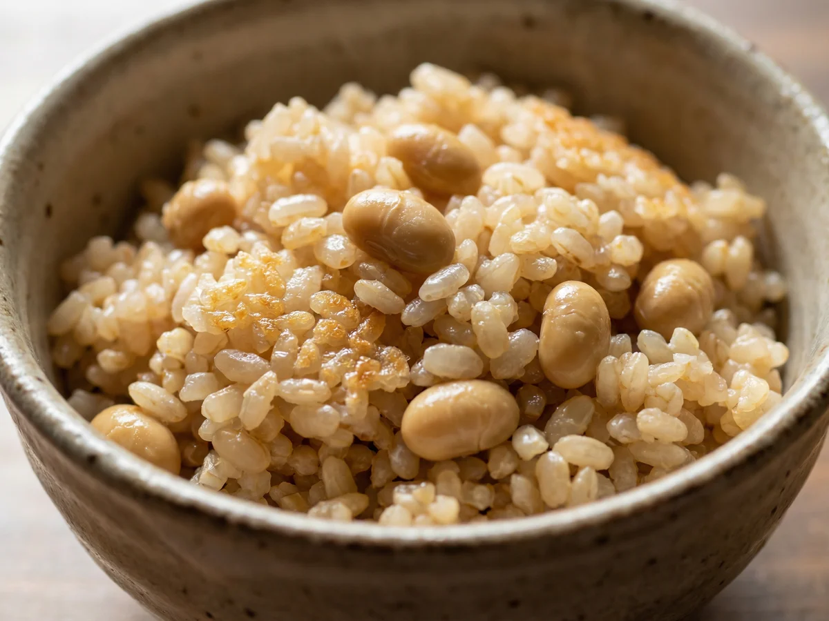 玄米大豆ご飯