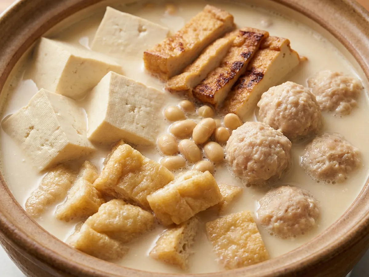 大豆づくしの豆乳鍋