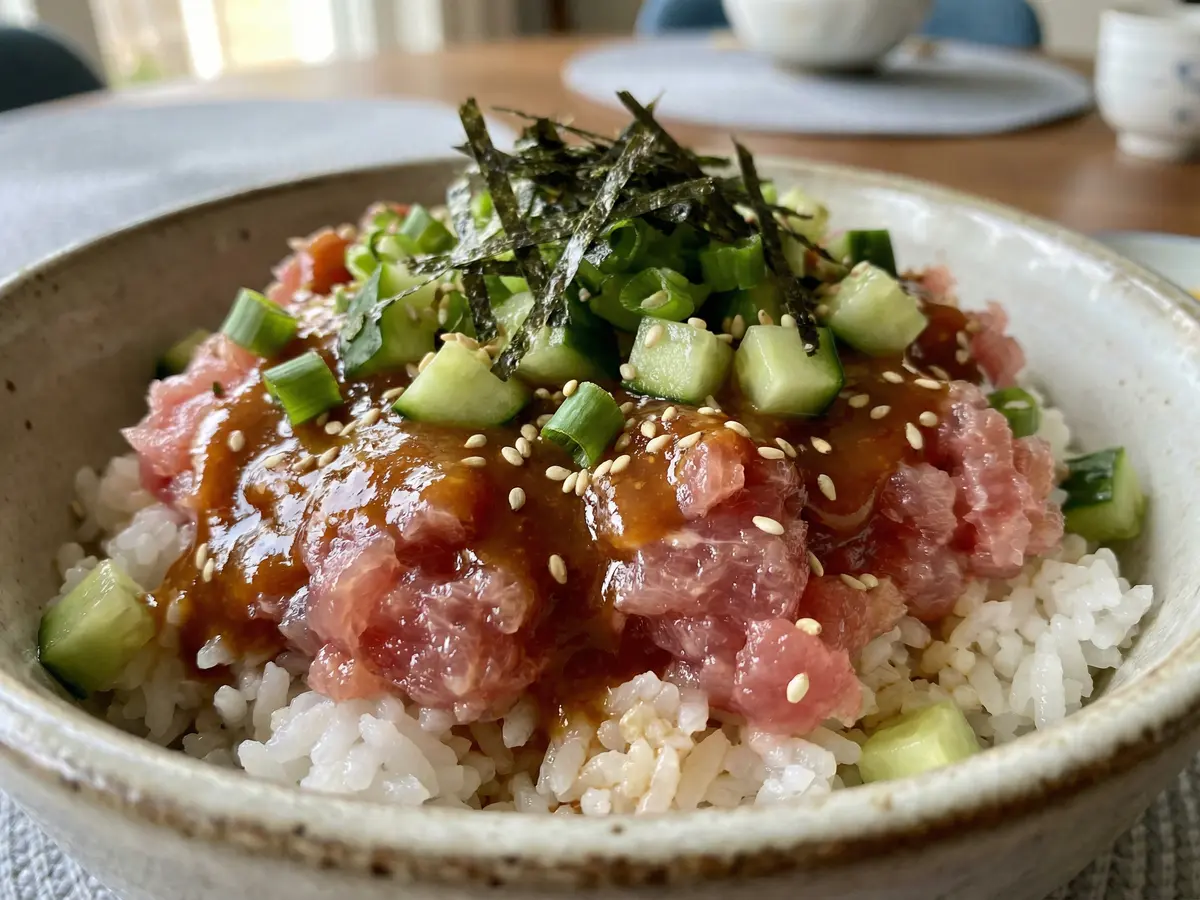 まぐろのたたき丼