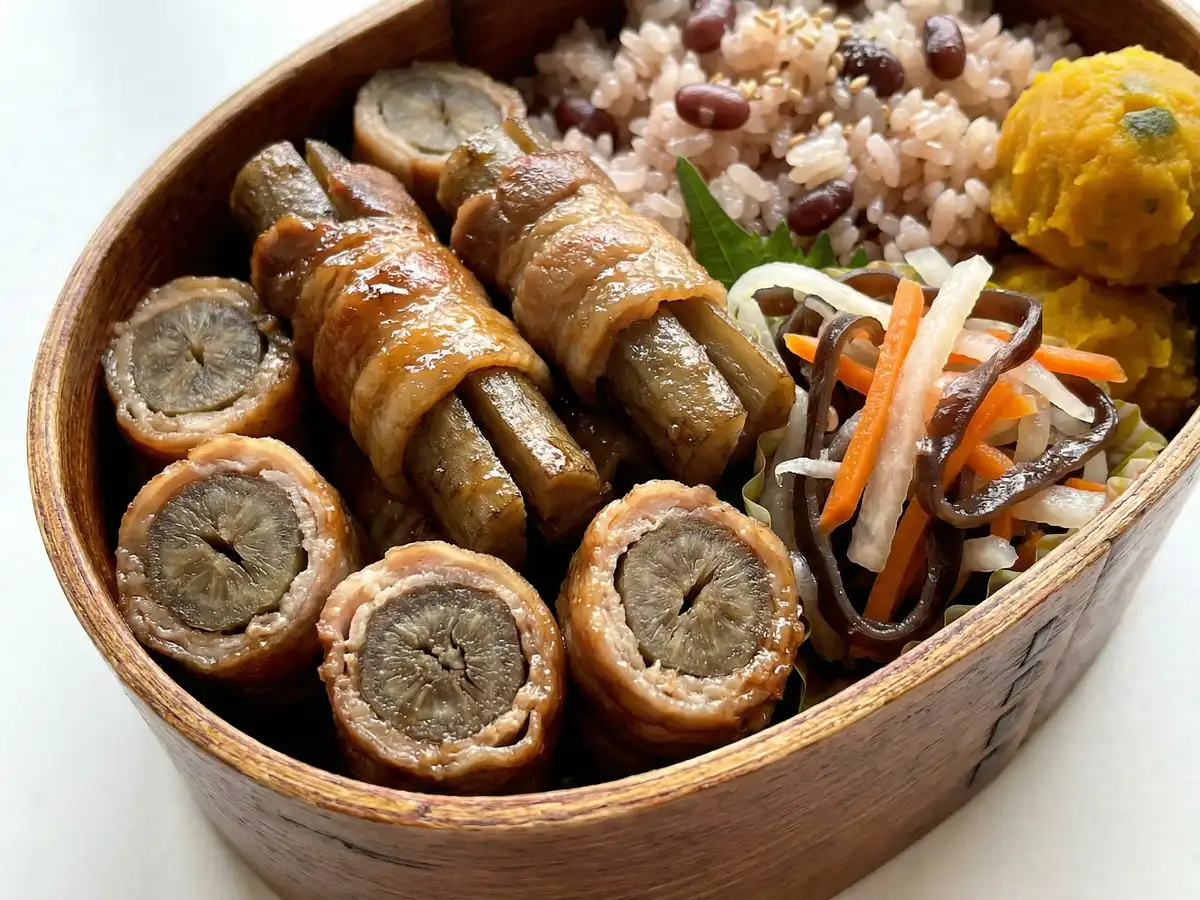 ごぼうの肉巻き弁当