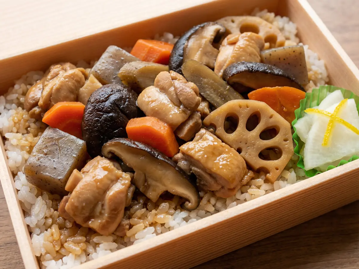 いり鶏弁当