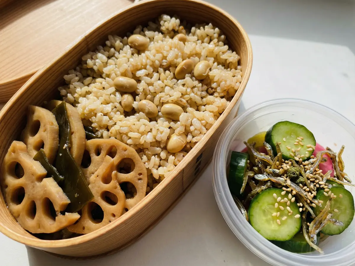 玄米大豆ご飯弁当