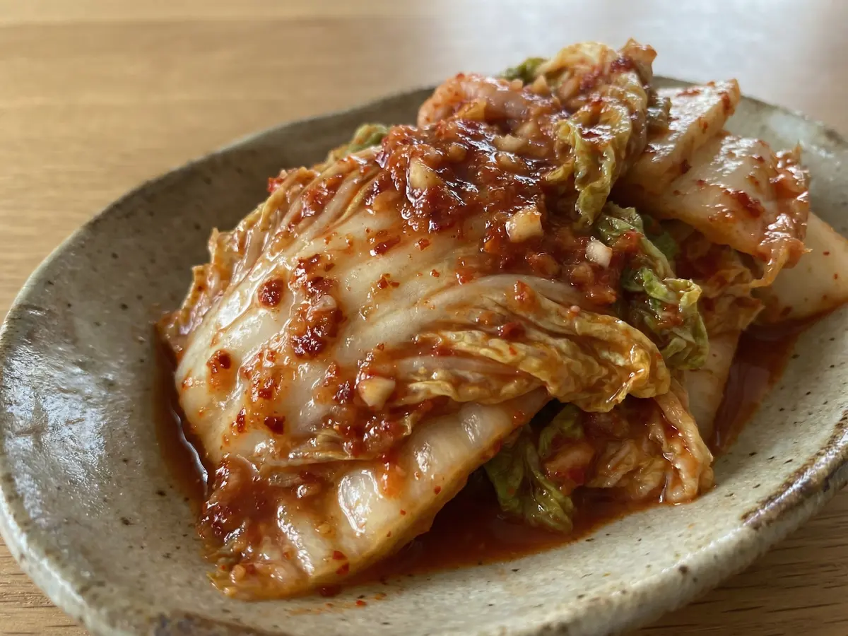 塩もみ白菜の即席キムチ